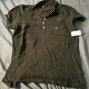 Aero polo- black, NWT (XL)